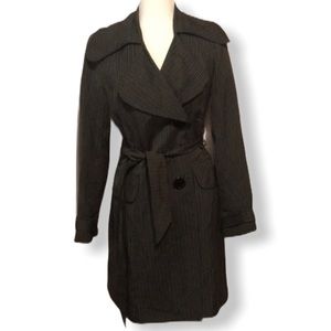 Alberto Makali Rain / Trench Pinstripe Jacket Size 6